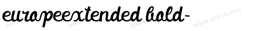europeextended bold字体转换